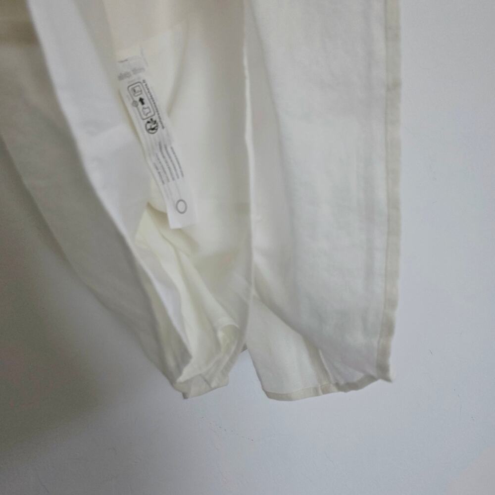 Cult Gaia Lissett Mini Dress Off White Cream Puffy Sleeve Fit & Flare Medium - Picture 8 of 11